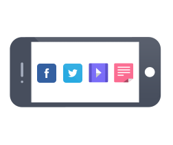 Mobile Website Social Media