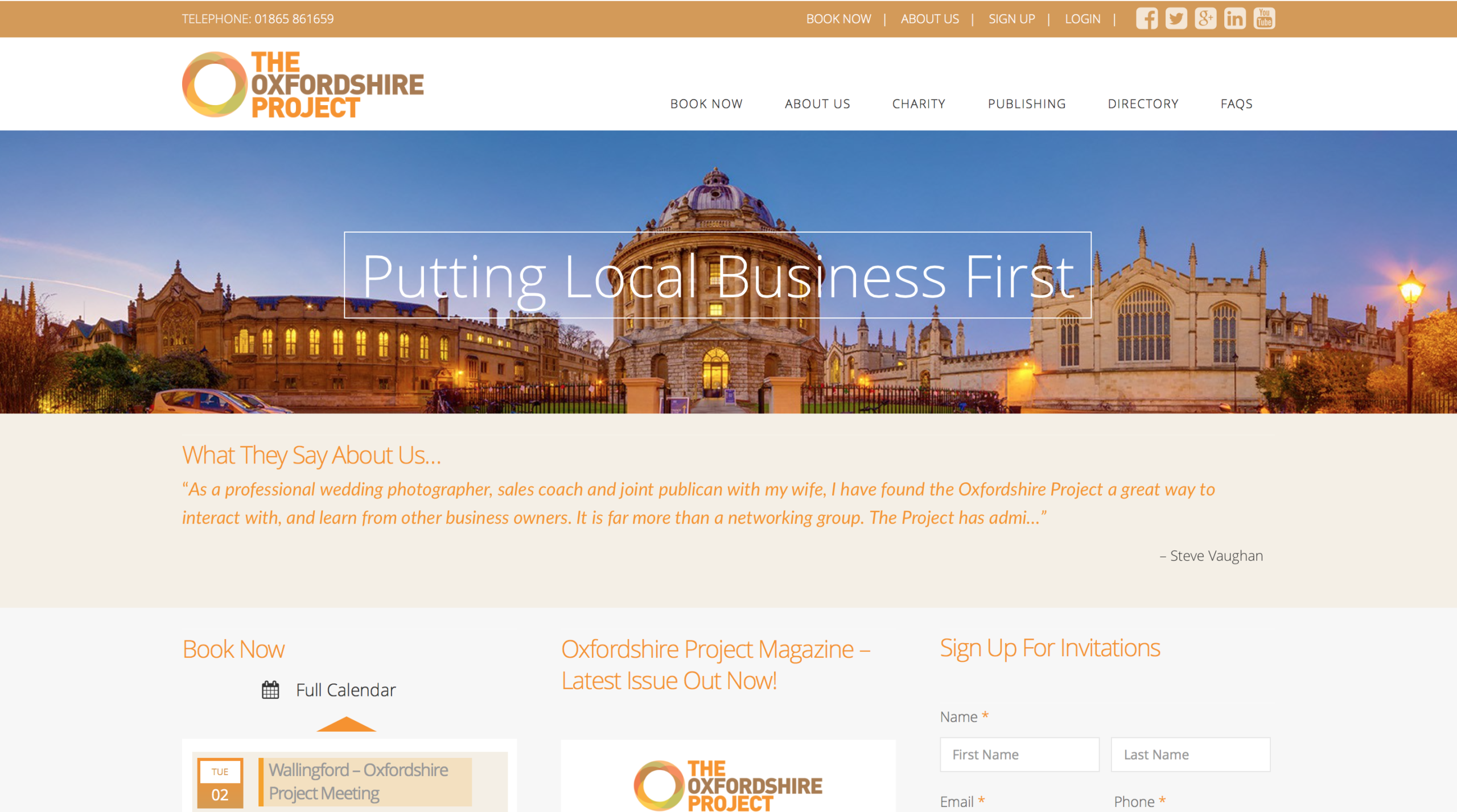 The Oxfordshire Project - Online Ticket Sales 1