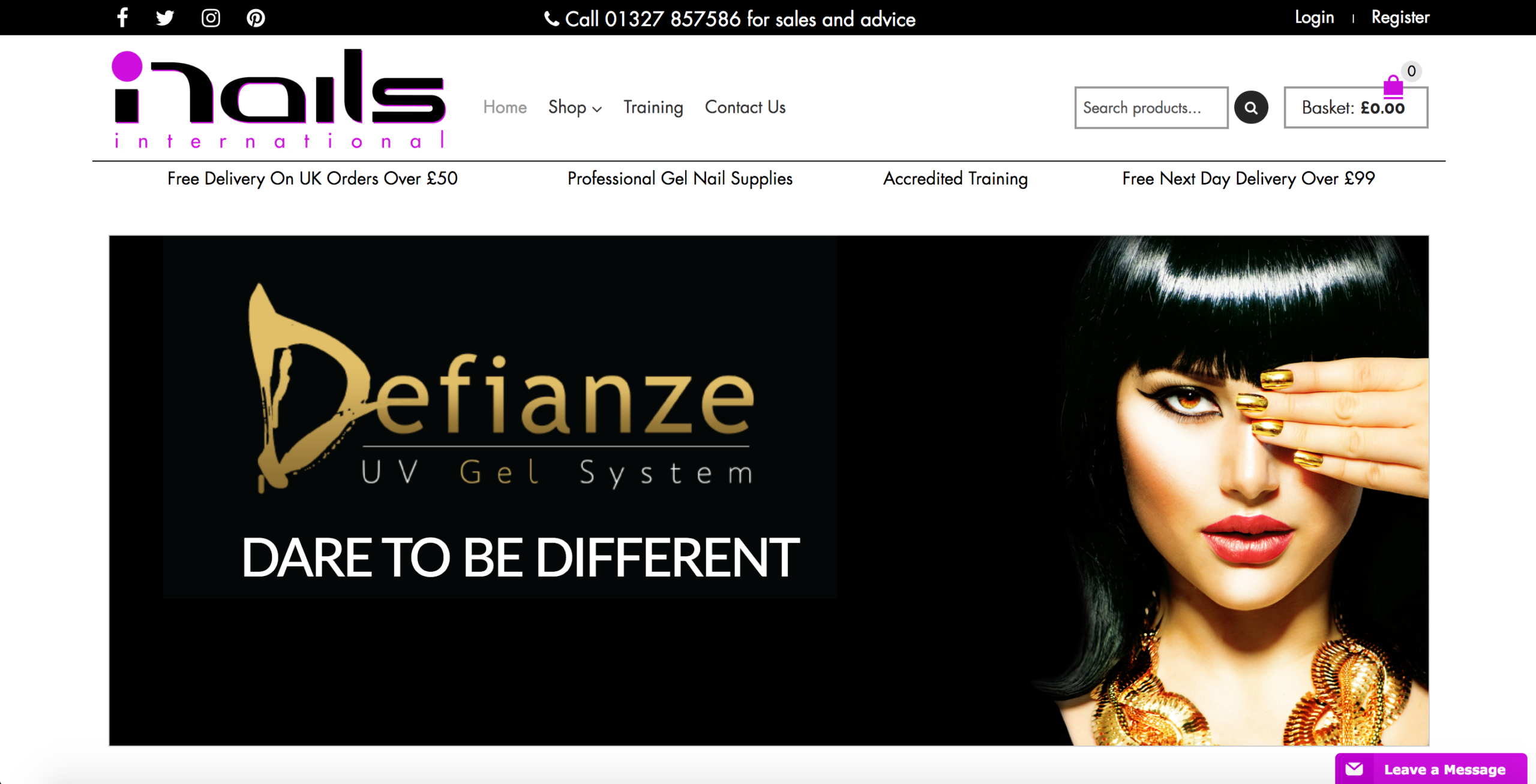 nailsinternational website screenshot