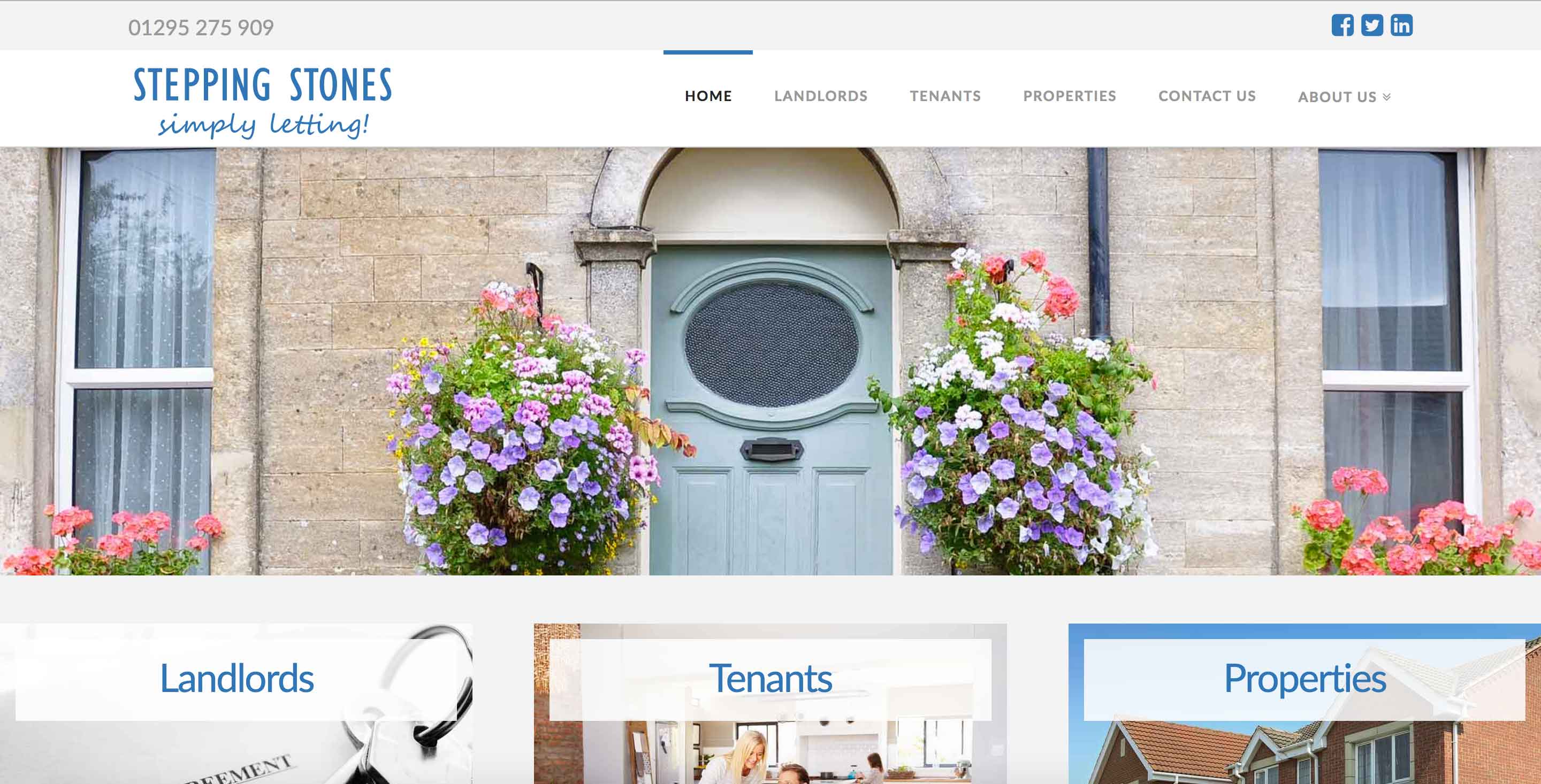 Stepping Stones Letting - Letting Agency 1 stepping stones lettings website screenshot