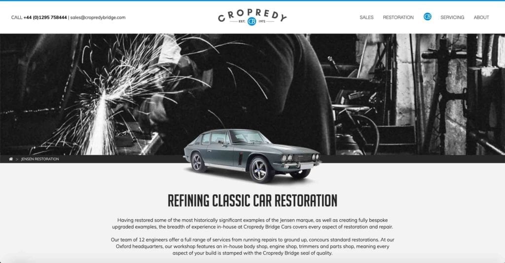 Cropredy Bridge Garage - Wordpress Web Design & SEO Services | Banbury ...