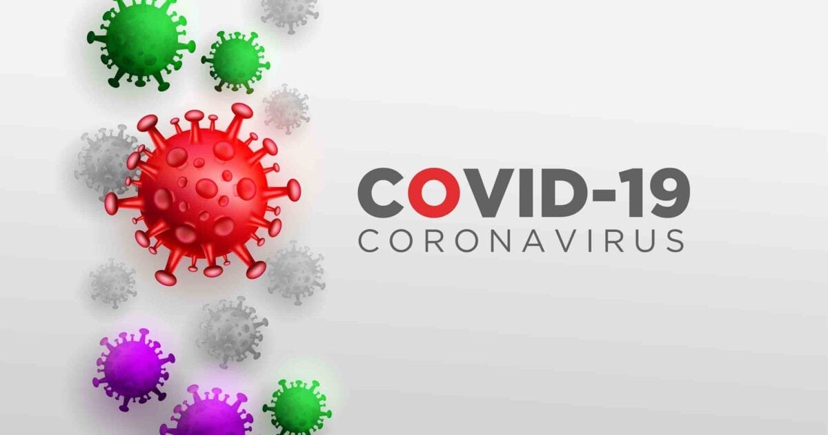 Covid Corona Virus in Real 3D Illustration concept
